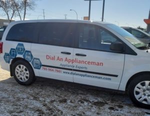 sherwood park appliance repair - dial an applianceman service van